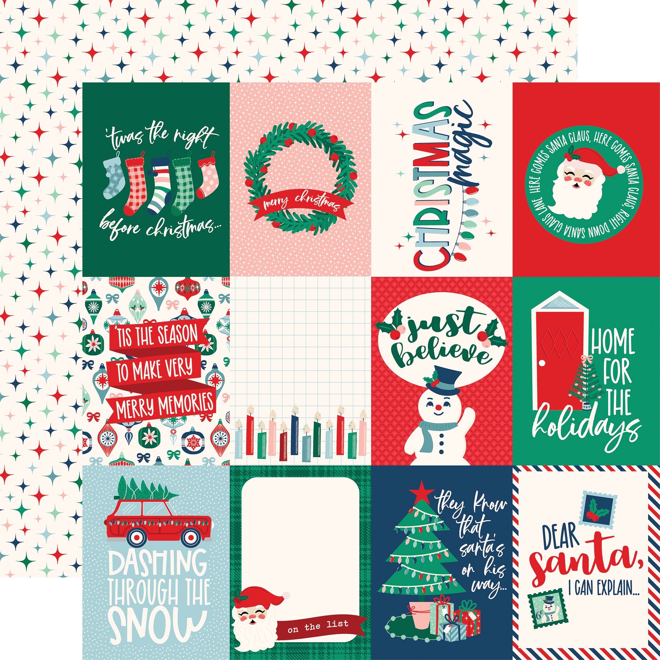 Happy Holidays Collection 12 x 12 Scrapbook Collection Kit by Echo Park Paper