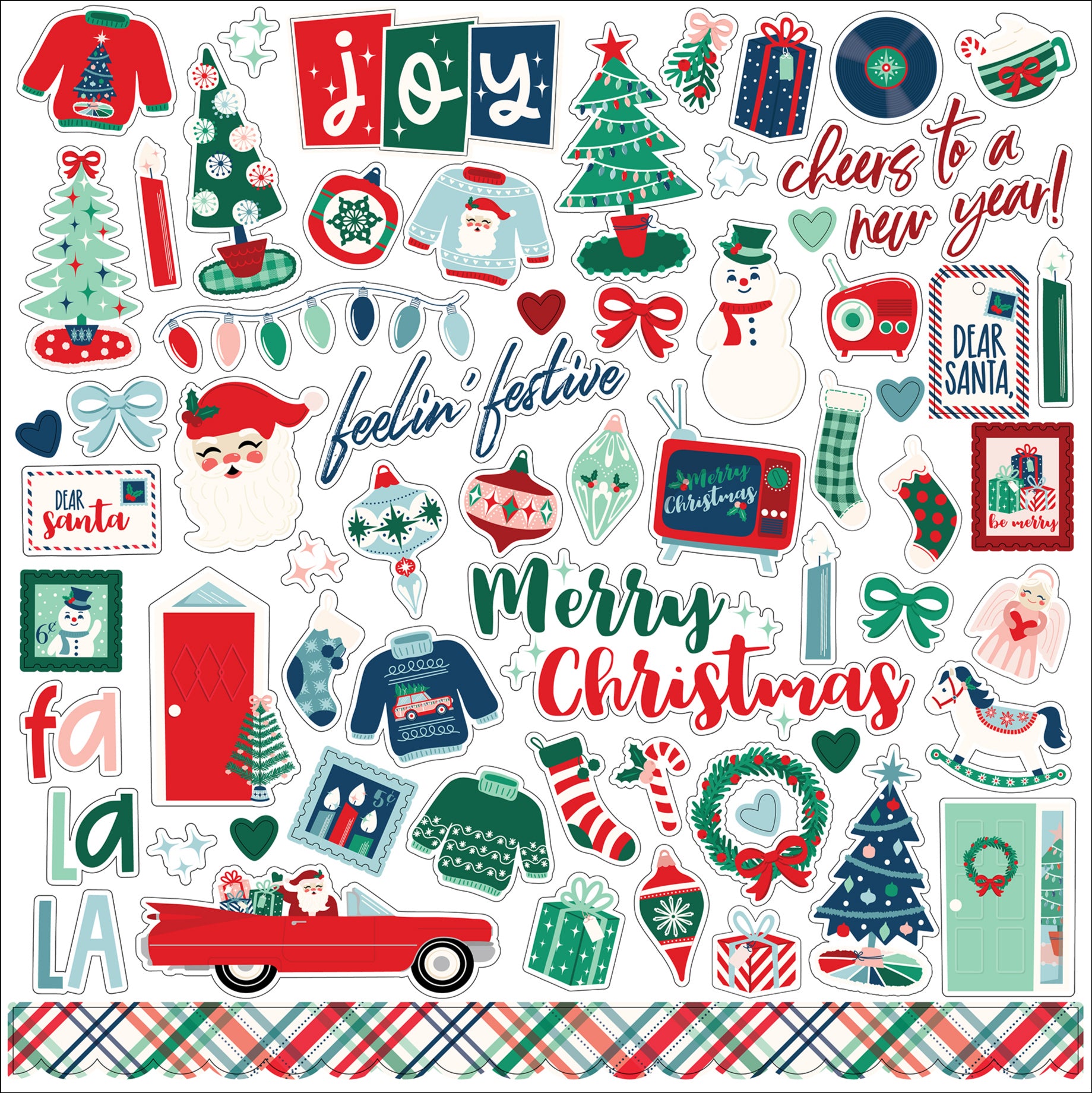 Happy Holidays Collection 12 x 12 Scrapbook Collection Kit by Echo Park Paper