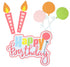 Happy Birthday Girl Title 4 x 7 & Accessories Fully-Assembled Laser Cut Scrapbook Embellishment by SSC Laser Designs