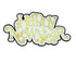 Happy New Year Glitter 4 x 6 Scrapbook Embellishment by SSC Laser Designs