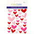 Our Brads Need Friends Collection 3 x 5 Pink & Red Hearts Scrapbook Enamel Sticky Back Dots by Eyelet Outlet - 35 Count