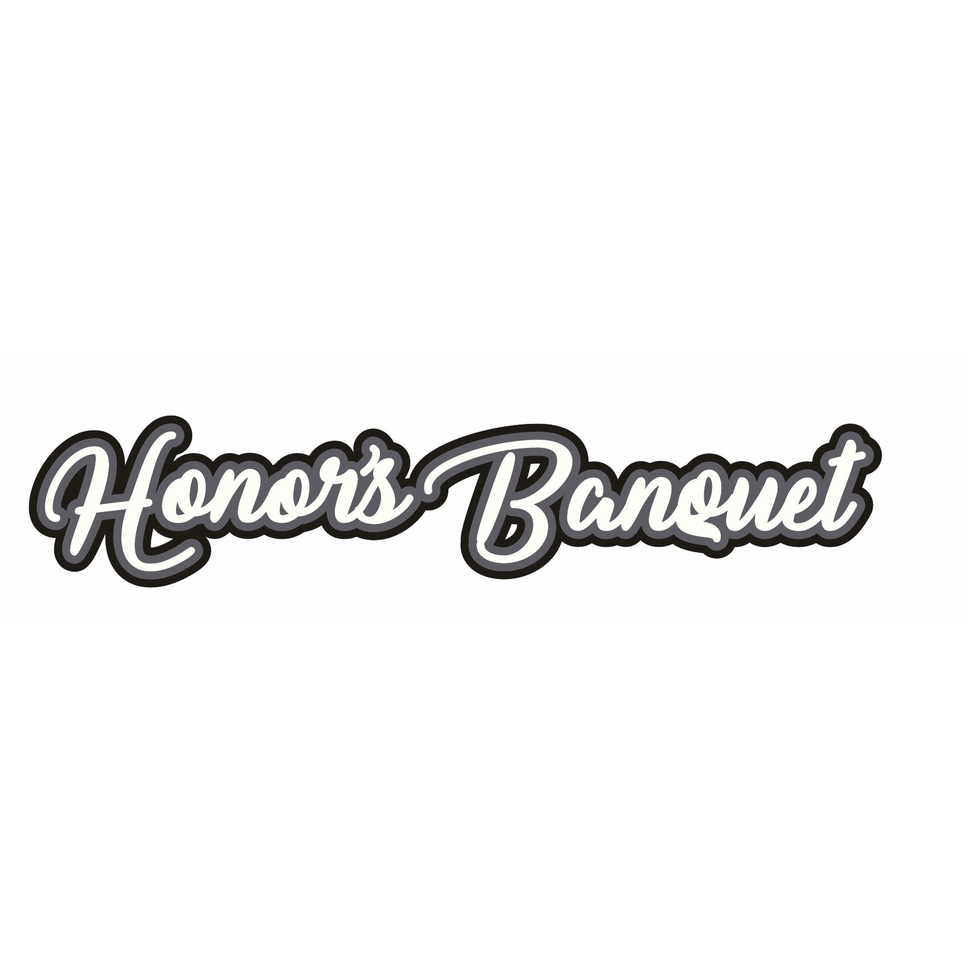 Honor's Banquet 2 x 10 Laser Cut Scrapbook Embellishment by SSC Laser Designs