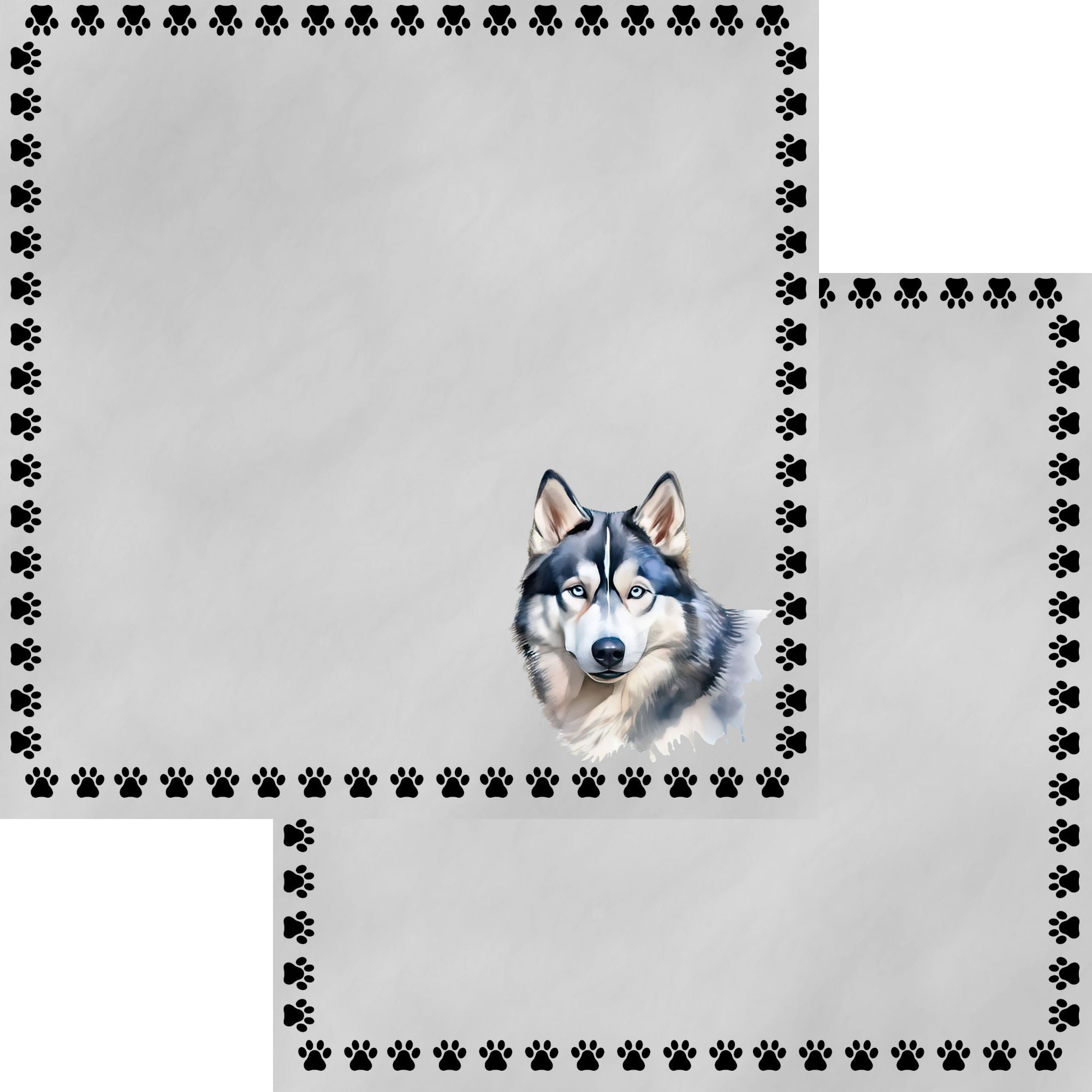 Dog Breeds Collection Husky 12 x 12 Double-Sided Scrapbook Paper by SSC Designs