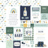 It's a Boy Scrapbook Paper & Sticker Collection Kit by Echo Park Paper - 13 Pieceses