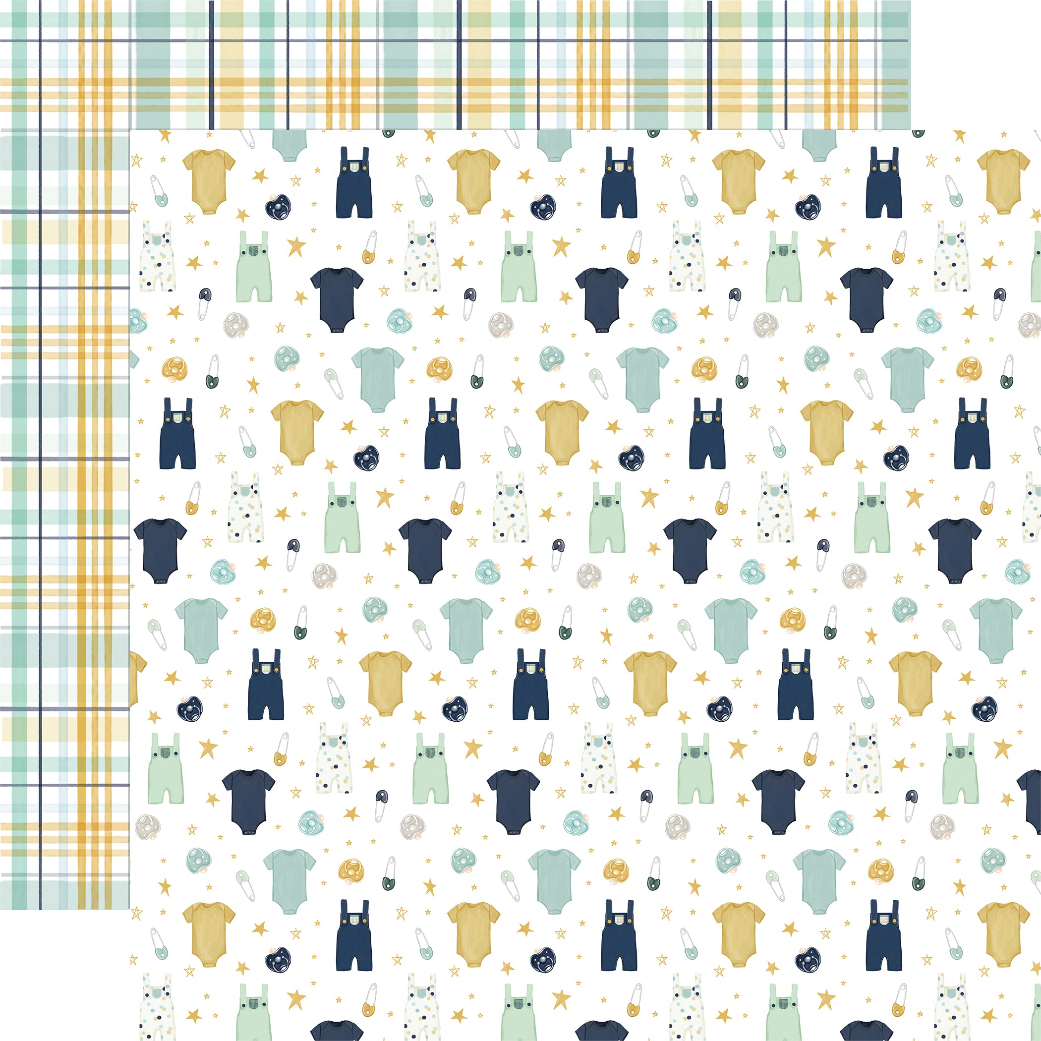 It's a Boy Scrapbook Paper & Sticker Collection Kit by Echo Park Paper - 13 Pieceses