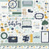 It's a Boy Scrapbook Paper & Sticker Collection Kit by Echo Park Paper - 13 Pieceses