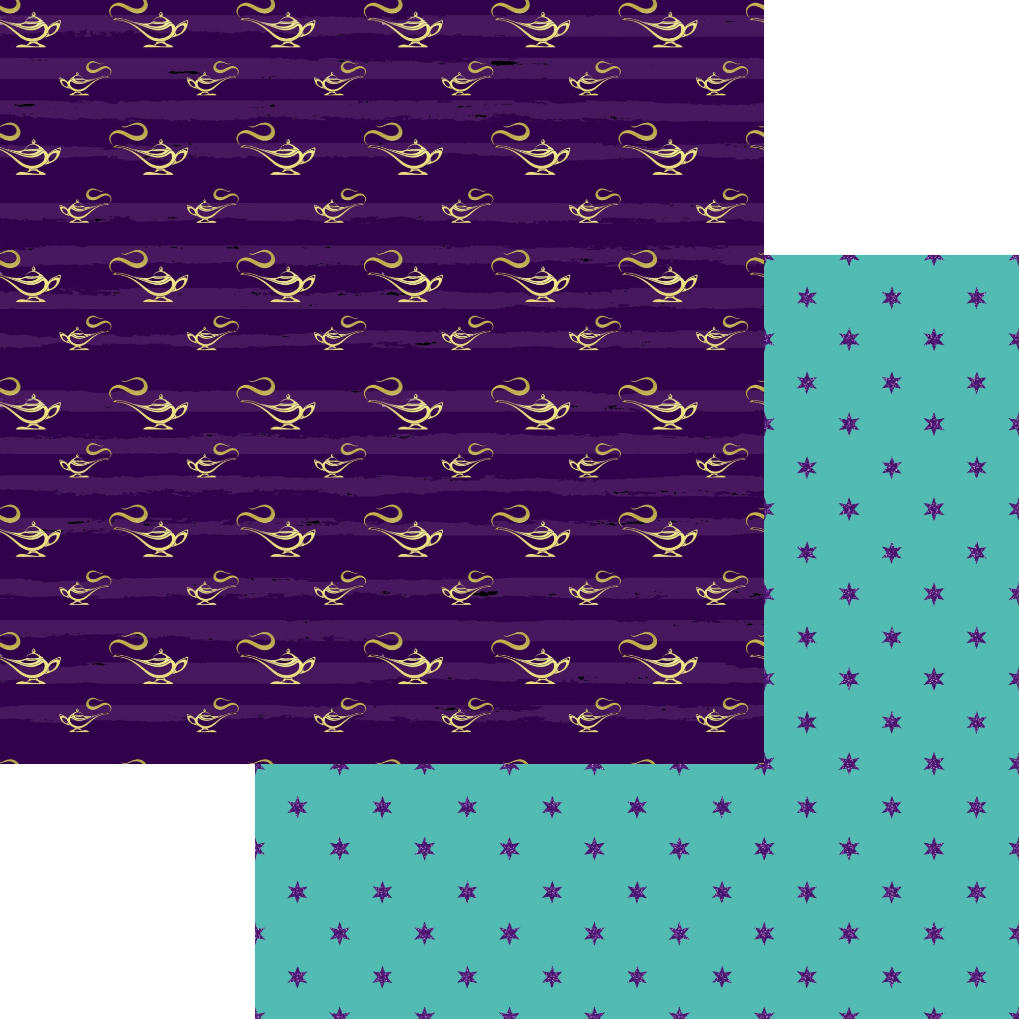 Inspired By Collection A Whole New World 12 x 12 Scrapbook Paper Kit by SSC Designs