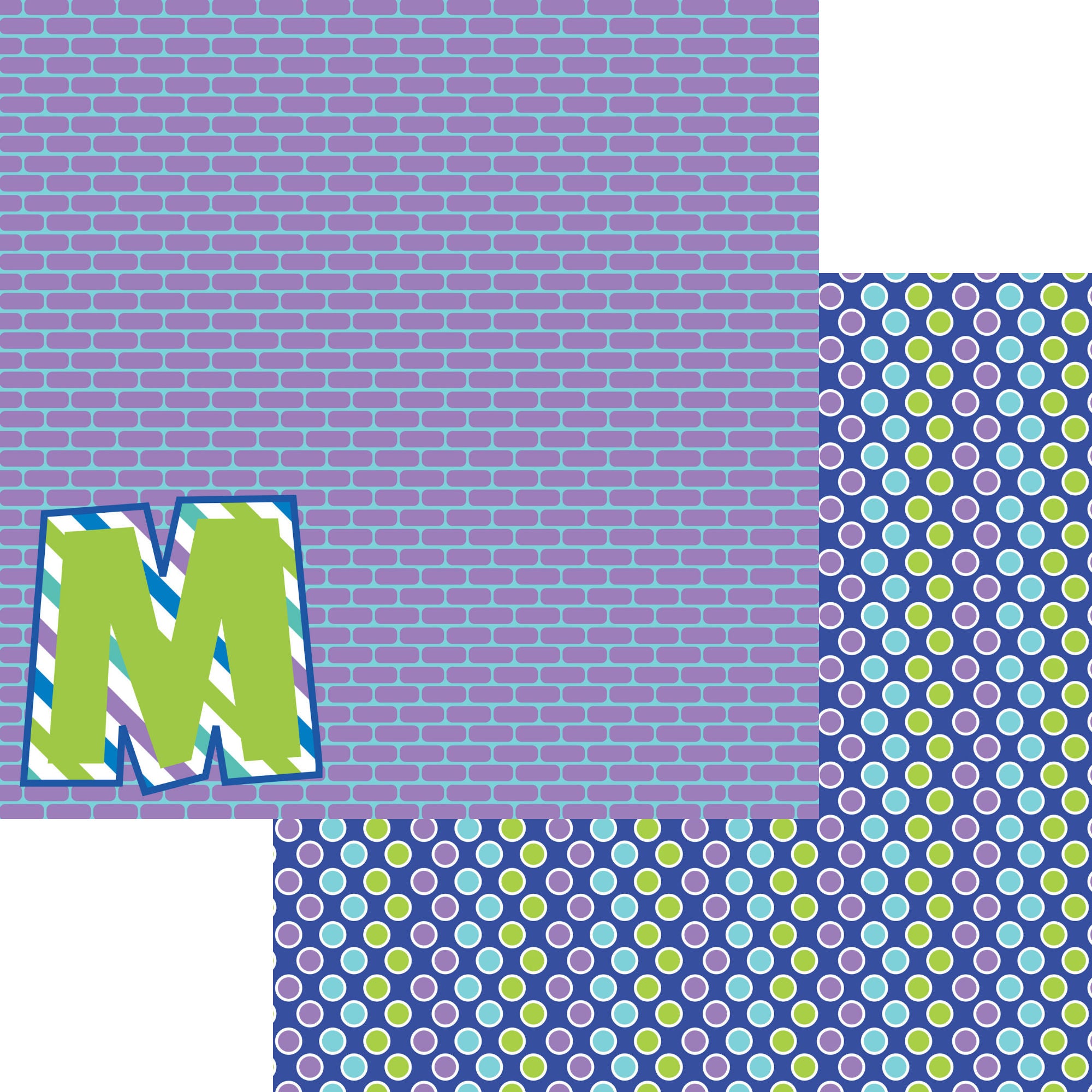 Inspired By Collection Monsters 12 x 12 Double-Sided Scrapbook Paper by SSC Designs