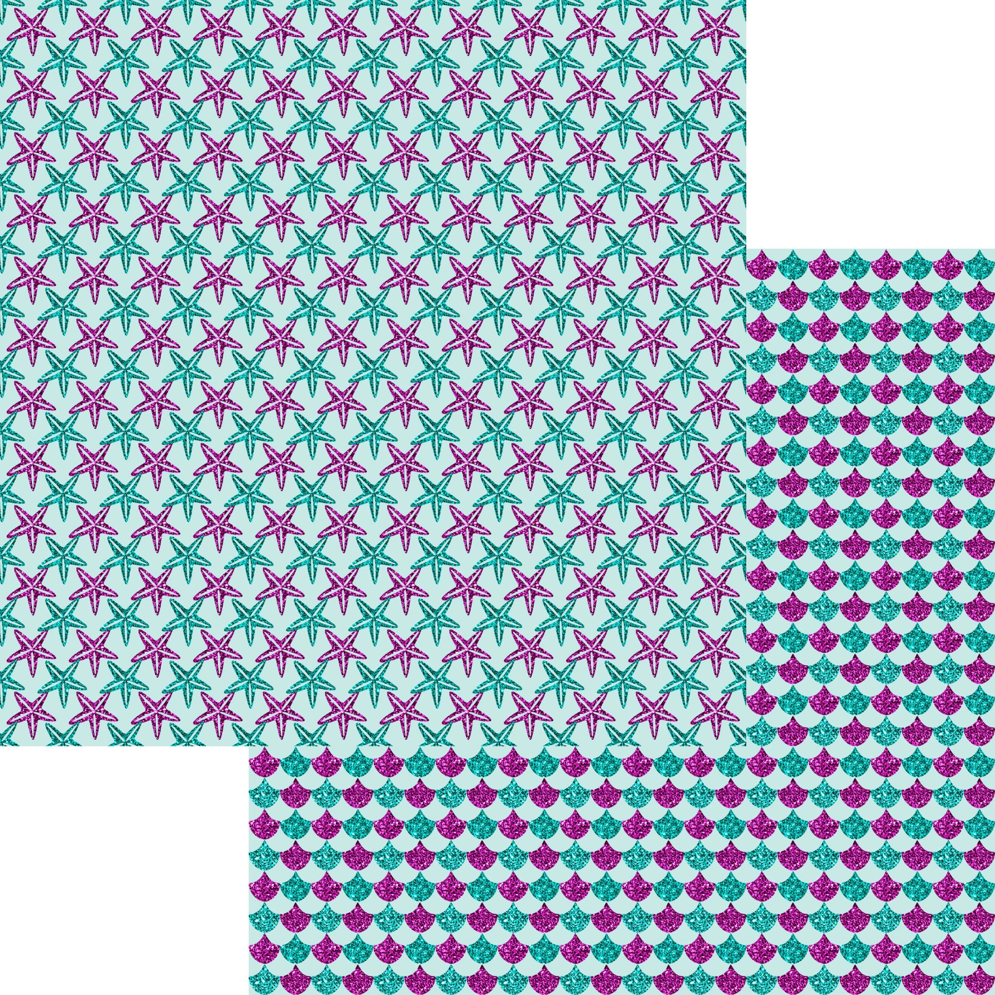 Inspired By Collection Starfish 12 x 12 Double-Sided Scrapbook Paper by SSC Designs