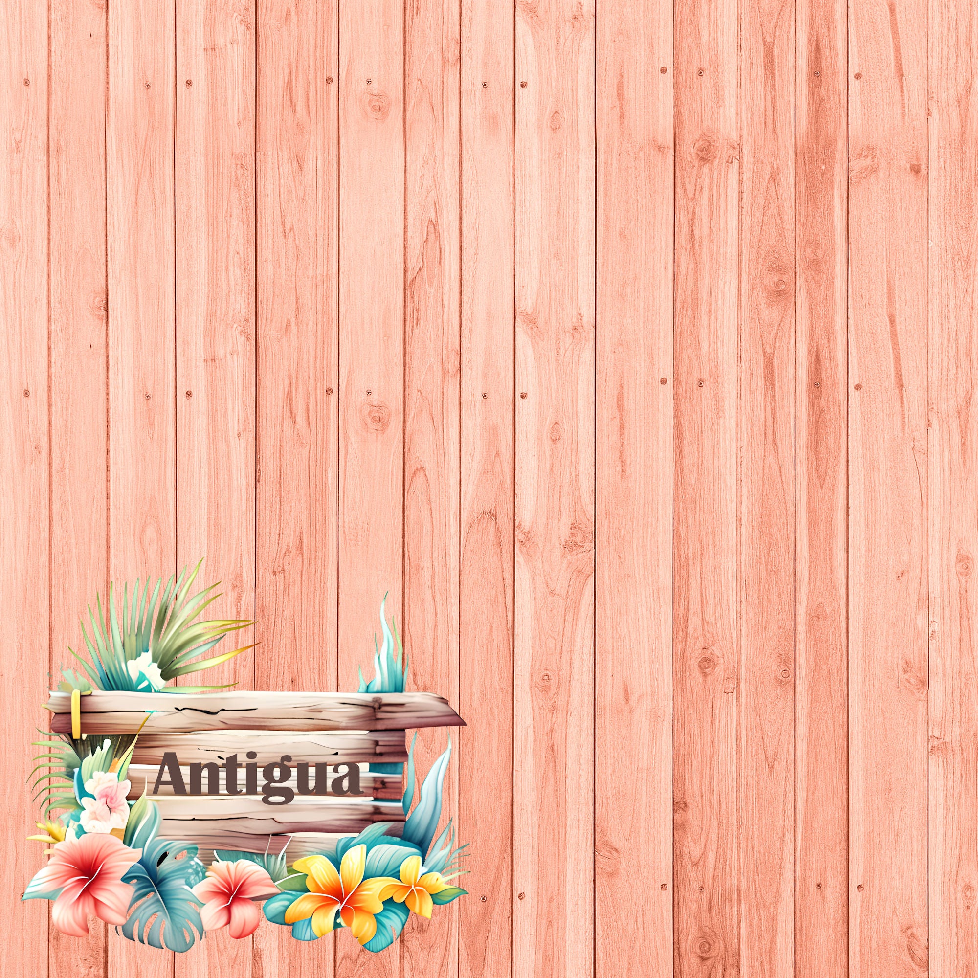 Island Life Collection Antigua 12 x 12 Double-Sided Scrapbook Paper by SSC Designs