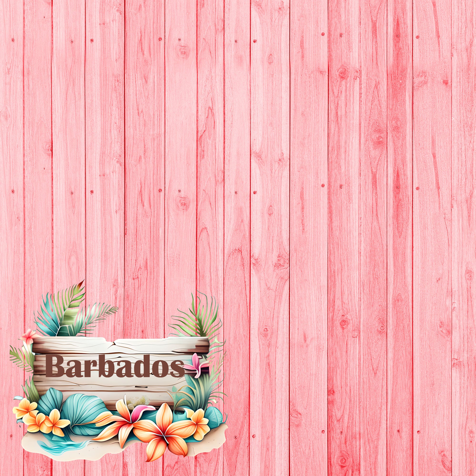 Island Life Collection Barbados 12 x 12 Double-Sided Scrapbook Paper by SSC Designs