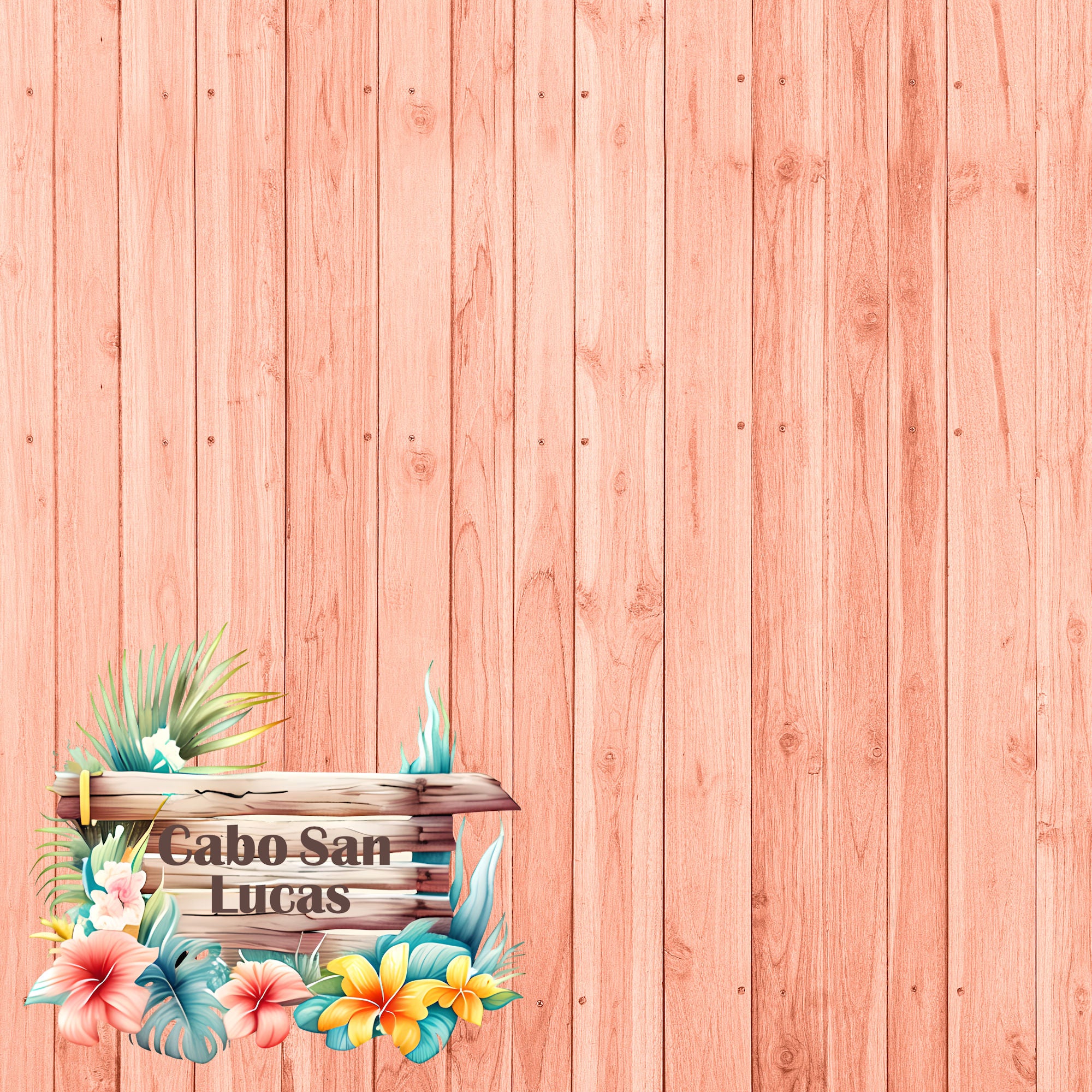 Island Life Collection Cabo San Lucas 12 x 12 Double-Sided Scrapbook Paper by SSC Designs