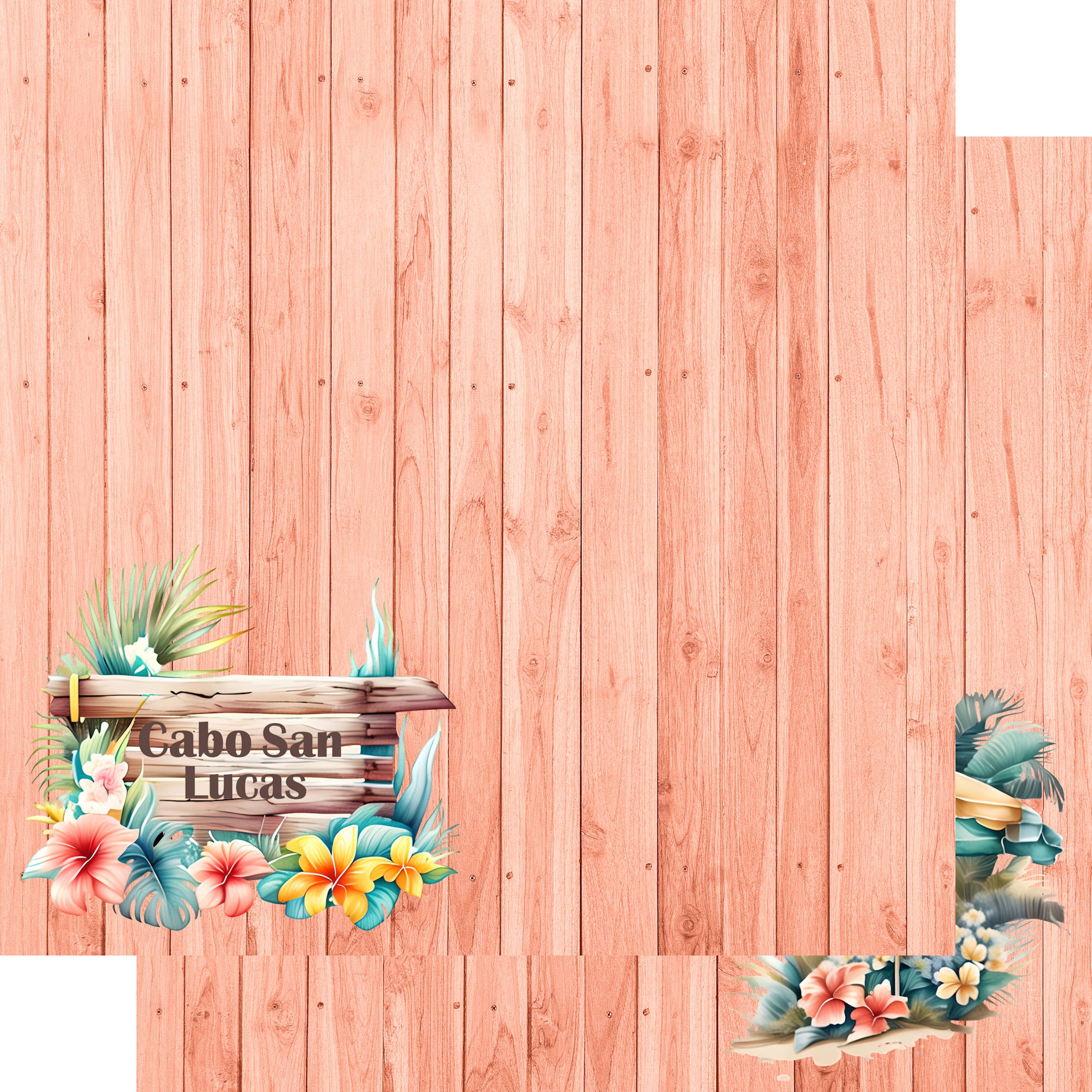 Island Life Collection Cabo San Lucas 12 x 12 Double-Sided Scrapbook Paper by SSC Designs