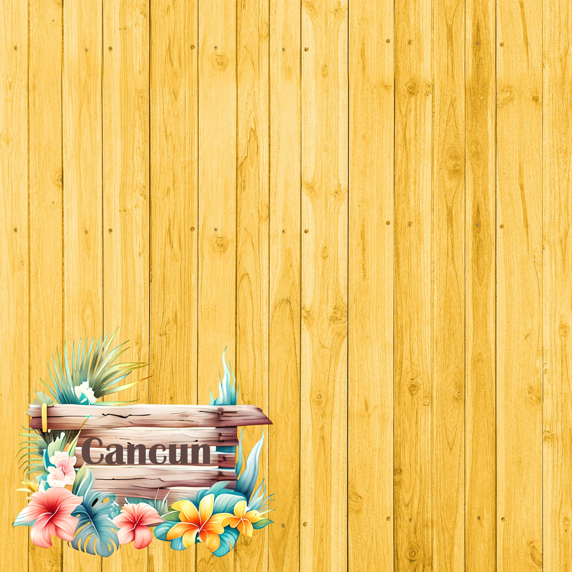 Island Life Collection Cancun 12 x 12 Double-Sided Scrapbook Paper by SSC Designs