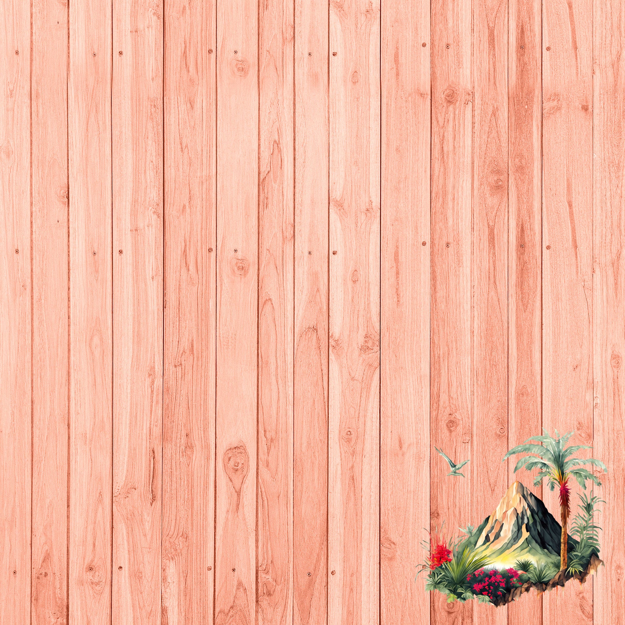 Island Life Collection Fiji 12 x 12 Double-Sided Scrapbook Paper by SSC Designs
