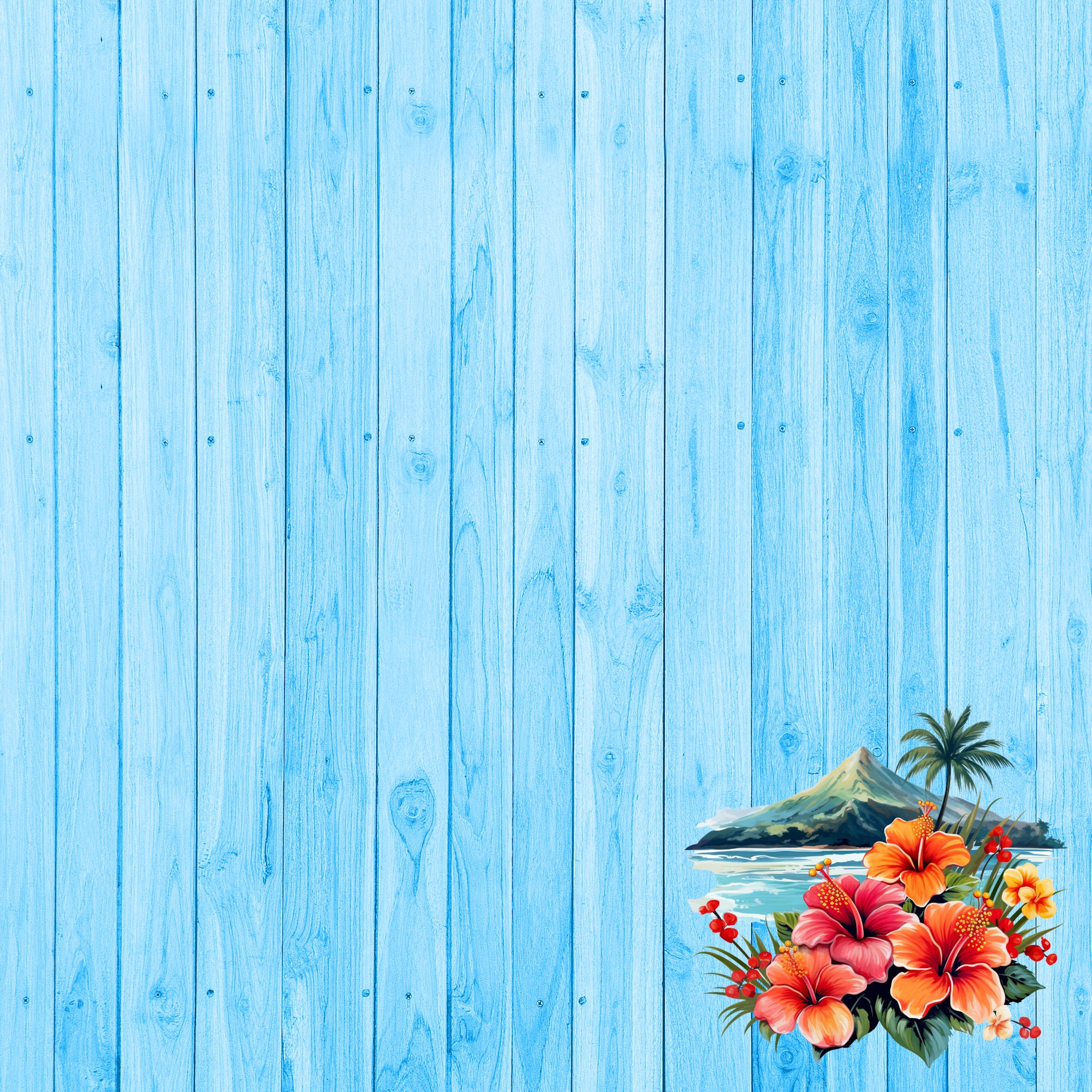 Island Life Collection Grand Turk 12 x 12 Double-Sided Scrapbook Paper by SSC Designs