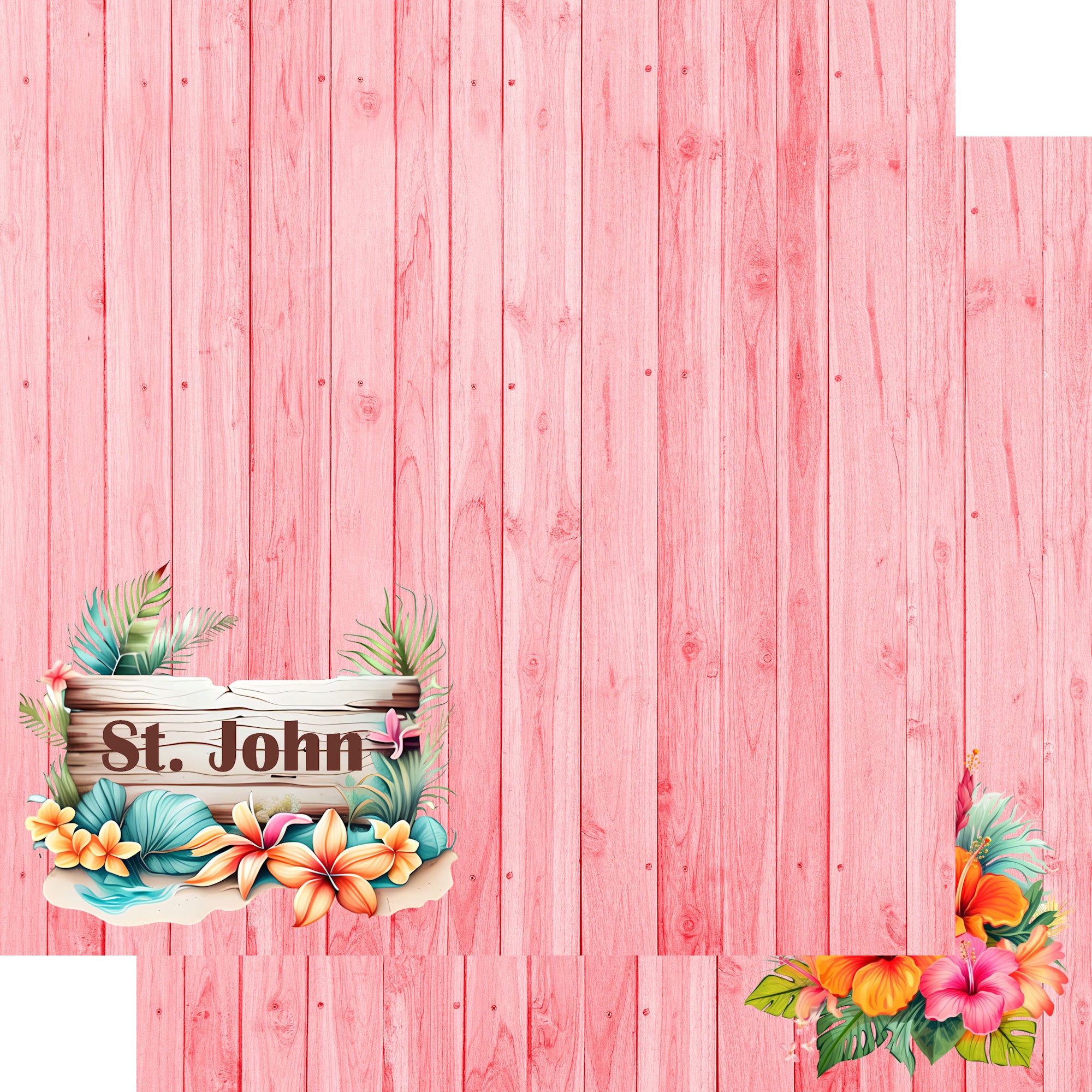 Island Life Collection St. John 12 x 12 Double-Sided Scrapbook Paper by SSC Designs