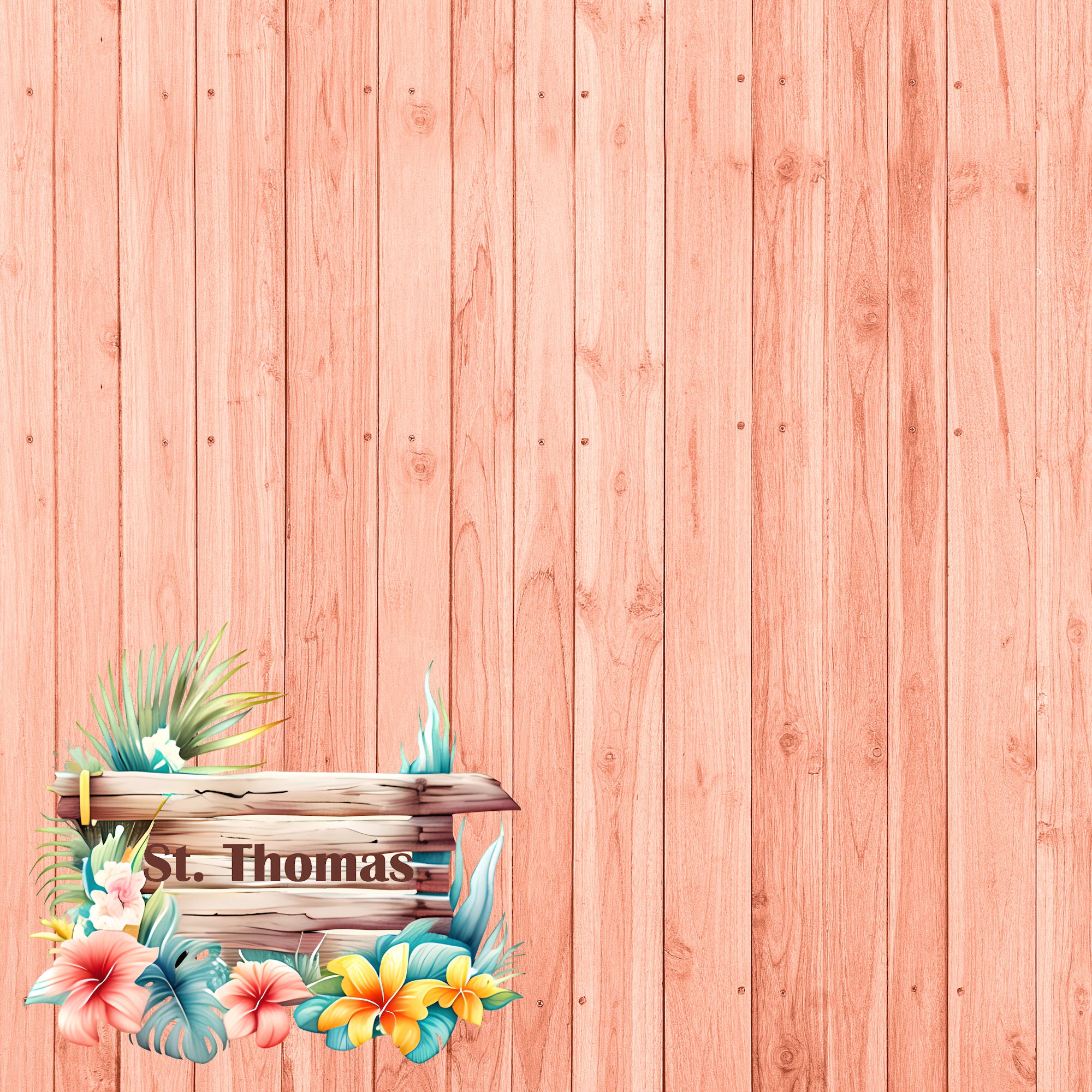 Island Life Collection St. Thomas 12 x 12 Double-Sided Scrapbook Paper by SSC Designs