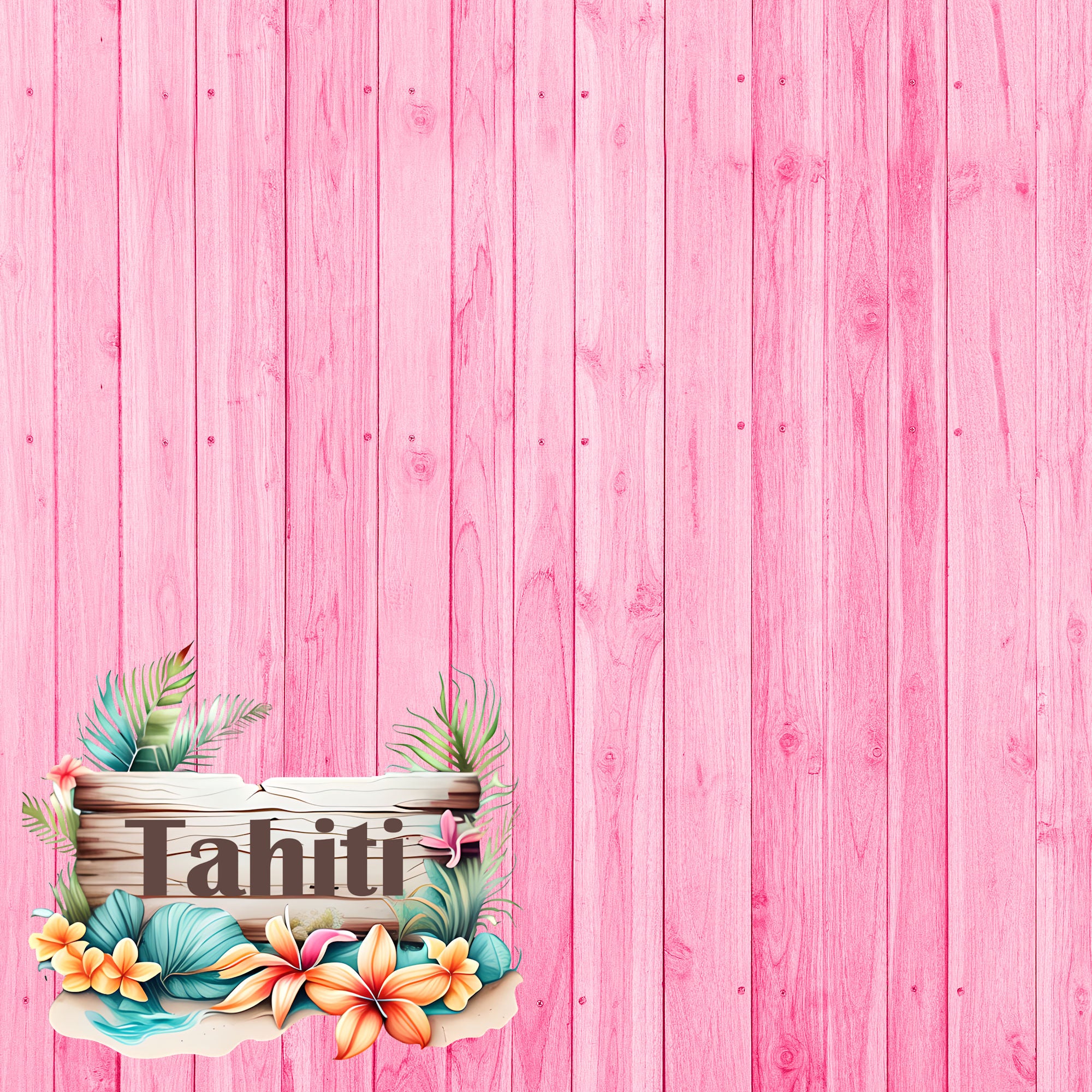 Island Life Collection Tahiti 12 x 12 Double-Sided Scrapbook Paper by SSC Designs
