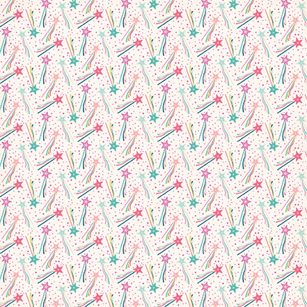 Imagine That Girl Collection Magic Wands 12 x 12 Double-Sided Scrapbook Paper by Echo Park Paper
