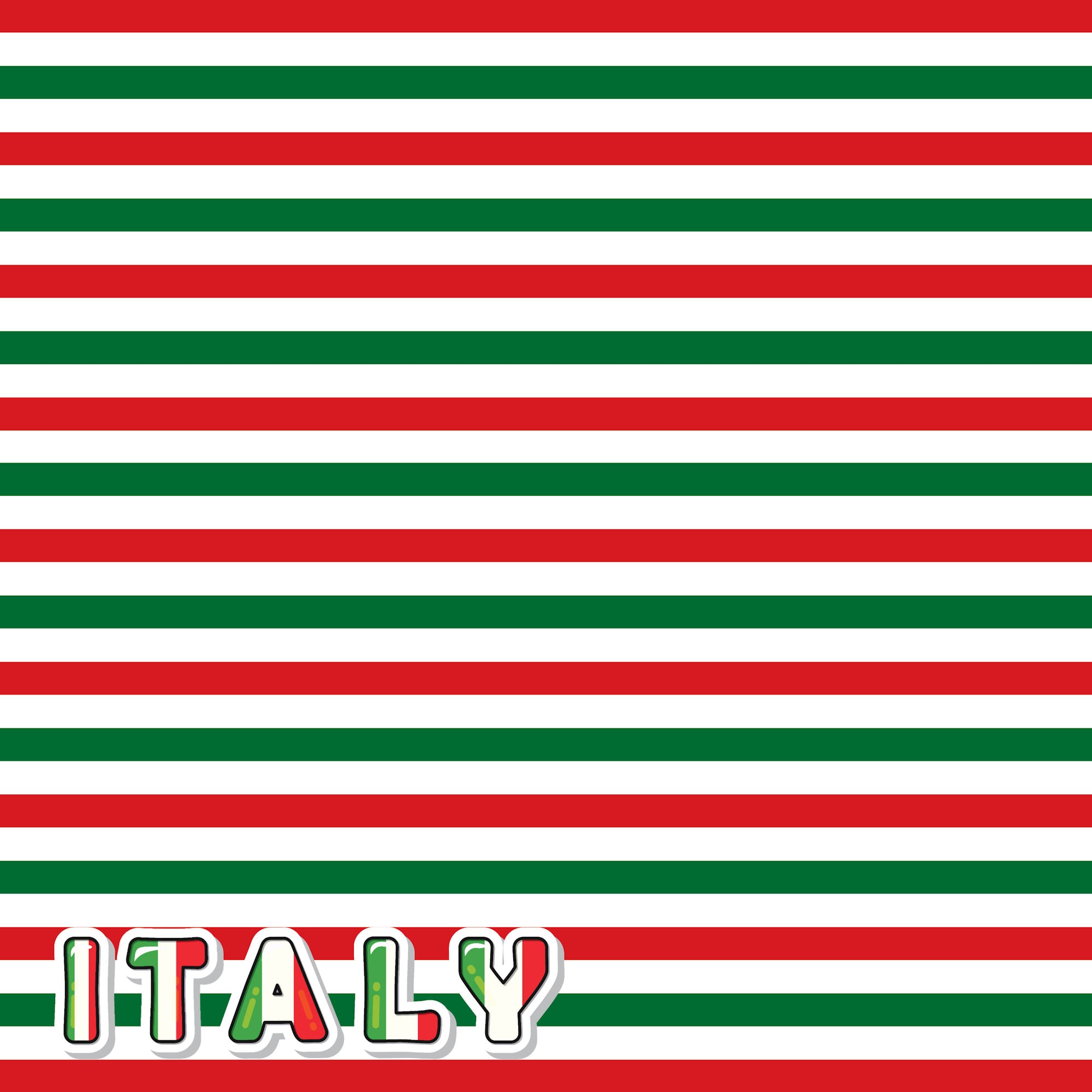 Italy Travels Collection Italy Stripes 12 x 12 Double-Sided Scrapbook Paper by SSC Designs