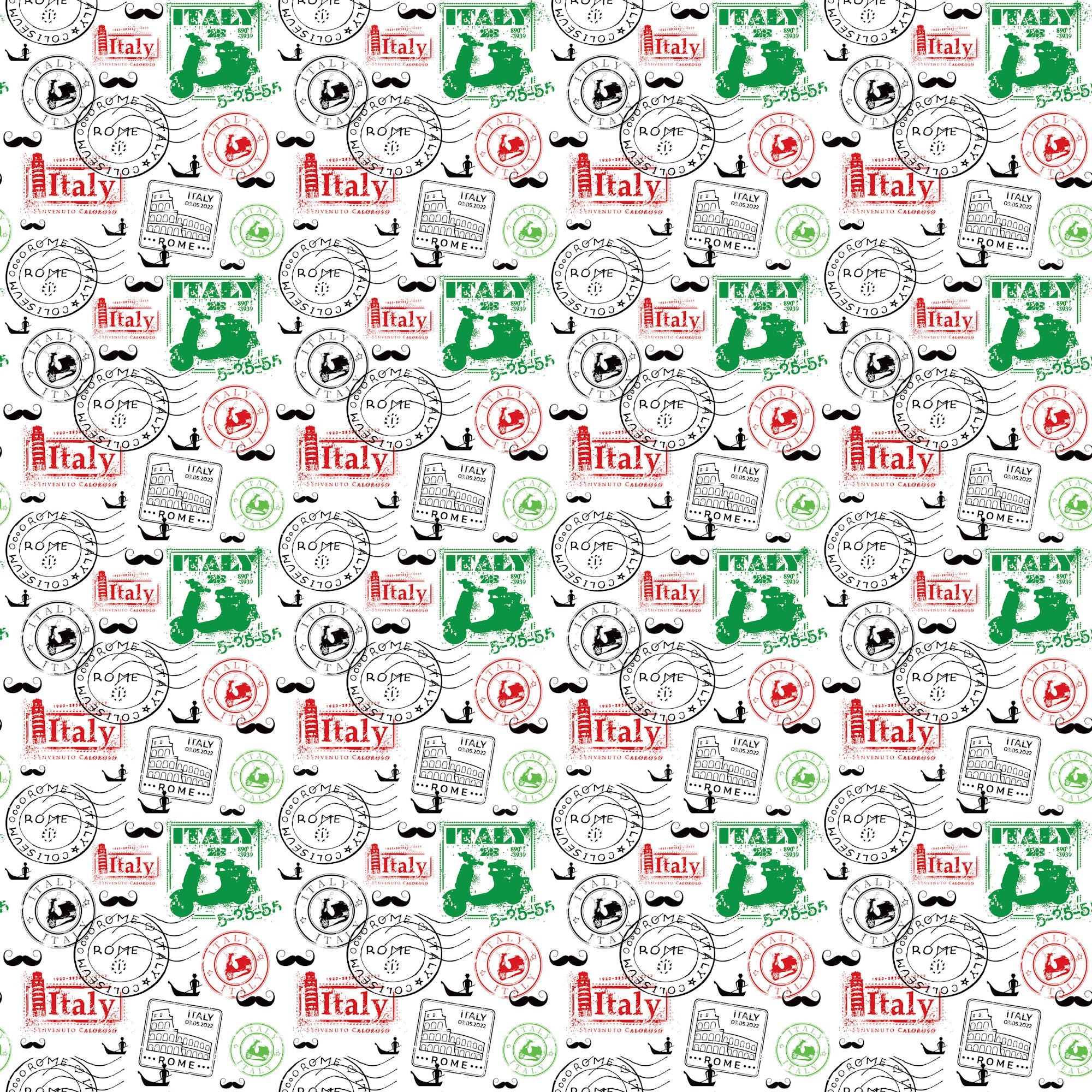 Italy Travels Collection Piazza Moments 12 x 12 Double-Sided Scrapbook Paper by SSC Designs