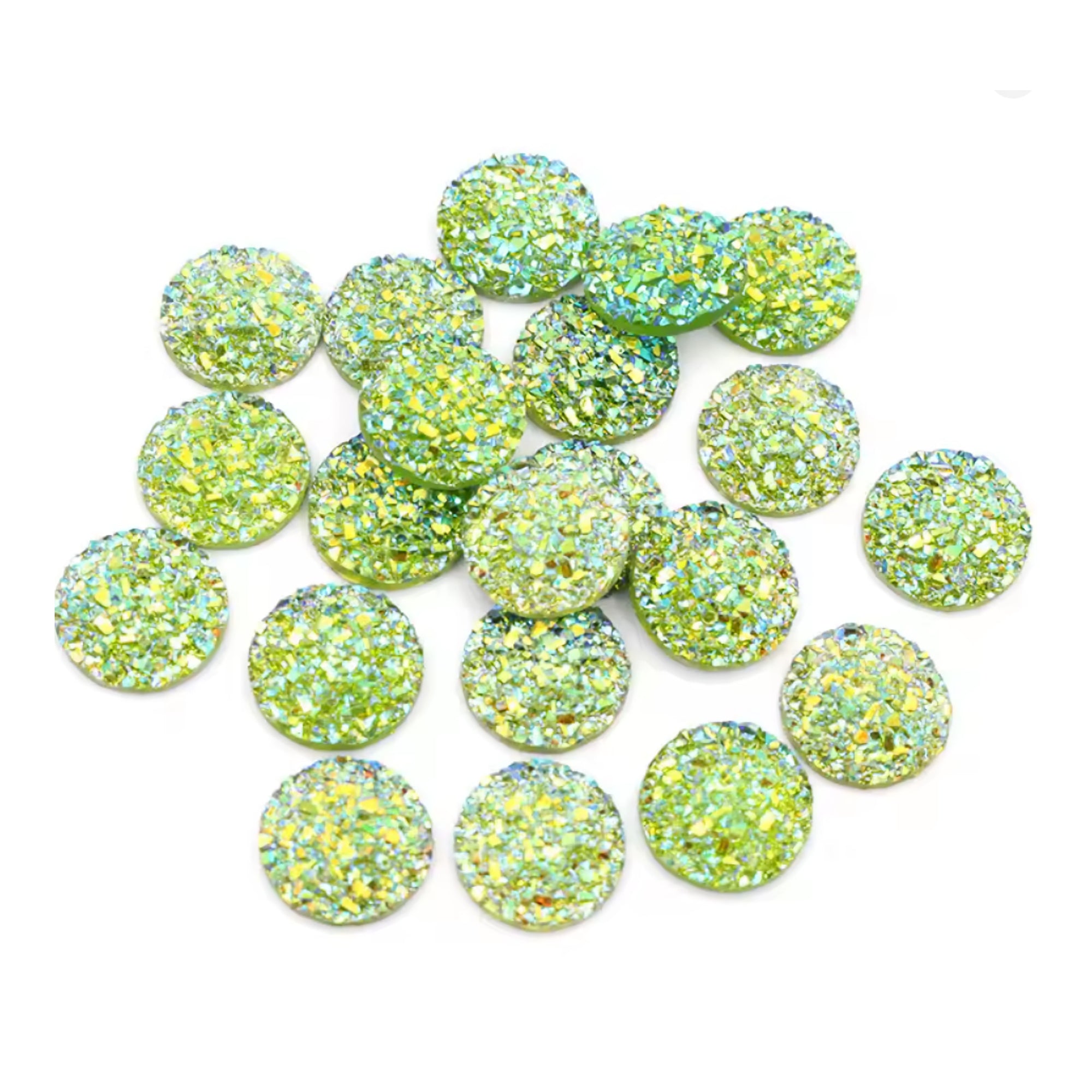Bling It Up Collection 3/8" Lime Green Chunky Round Bling - Pkg. of 20