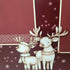 Merry Christmas Whimsical Reindeer (2) - 12 x 12 Pages, Fully-Assembled & Hand-Crafted 3D Scrapbook Premade by SSC Designs