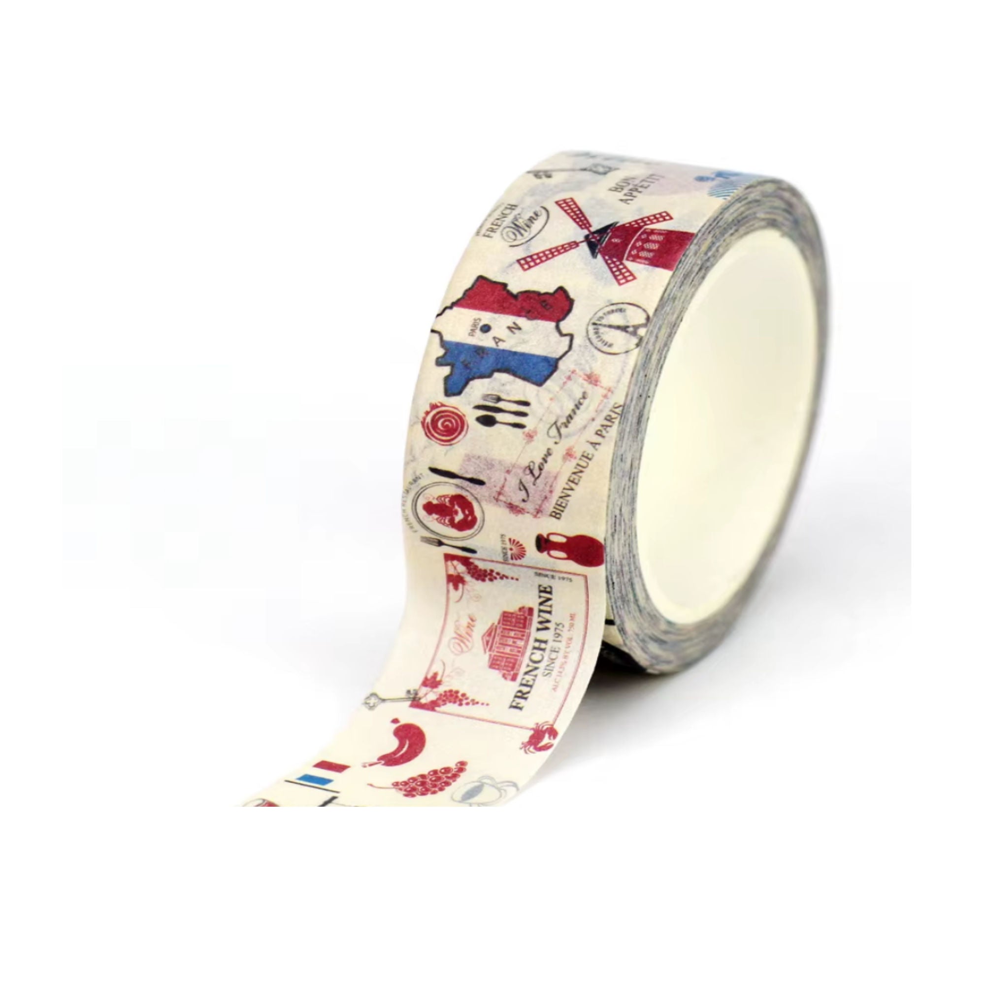 TW Collection Paris, France Icons Scrapbook Washi Tape by SSC Designs - 15mm x 30 Feet