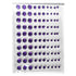 Our Brads Need Friends Collection Purple Multi Sized Self-Adhesive Jewels by Eyelet Outlet - 100 Count