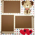 Puppy Love Premade, Hand-Embellished 2- 12 x 12 Scrapbook Page Premades by SSC Designs - Scrapbook Supply Companies