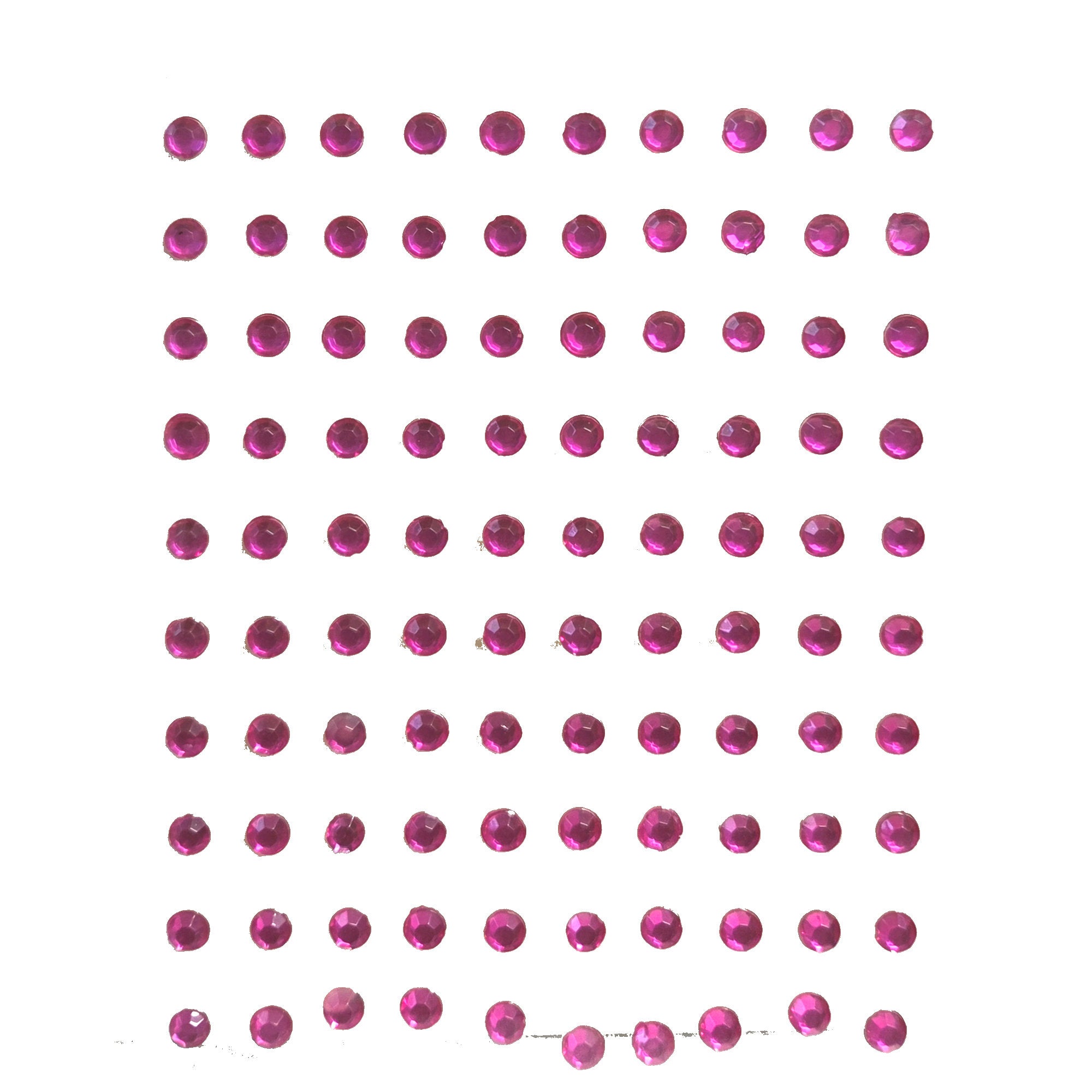 Our Brads Need Friends Collection Jewels Hot Pink Self-Adhesive Rhinestones by Eyelet Outlet - 100 Rhinestones