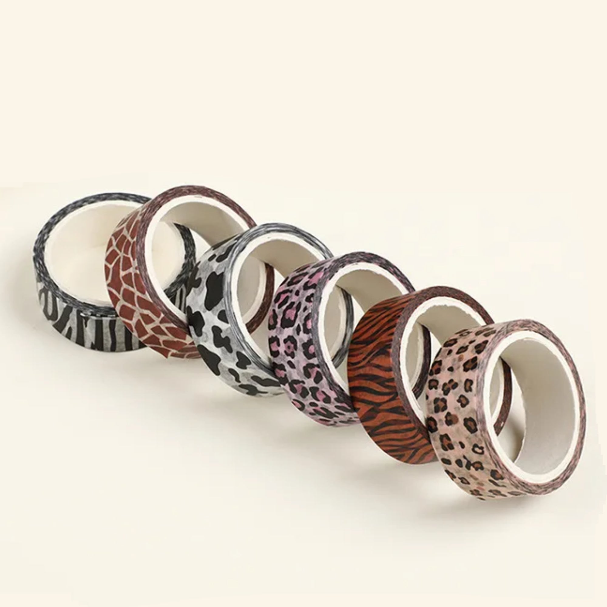 Safari Collection Animal Skins Washi Tape - Set of 6
