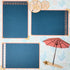 Beach Vacation (2) - 12 x 12 Pages, Fully-Assembled & Hand-Crafted 3D Scrapbook Premade by SSC Designs