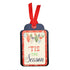 Christmas Collection Tis The Season Vintage Ornaments 3 x 4 Scrapbook Tag Embellishment by SSC Designs