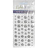Our Brads Need Friends Collection 3 x 5 Silver Sparkle Scrapbook Enamel Sticky Back Dots by Eyelet Outlet - 54 Count