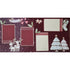 Merry Christmas Whimsical Reindeer (2) - 12 x 12 Pages, Fully-Assembled & Hand-Crafted 3D Scrapbook Premade by SSC Designs