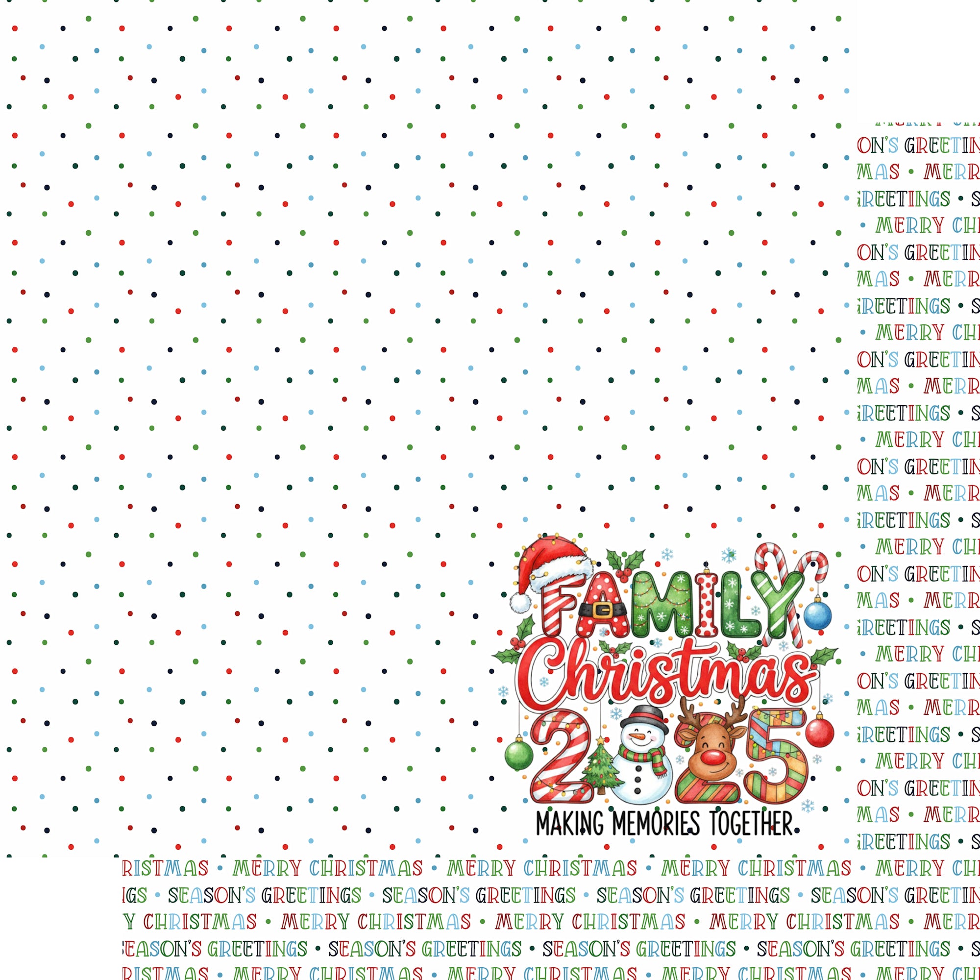 Just Fun Collection Family Christmas 2025 12 x 12 Double-Sided Scrapbook Paper by SSC Designs