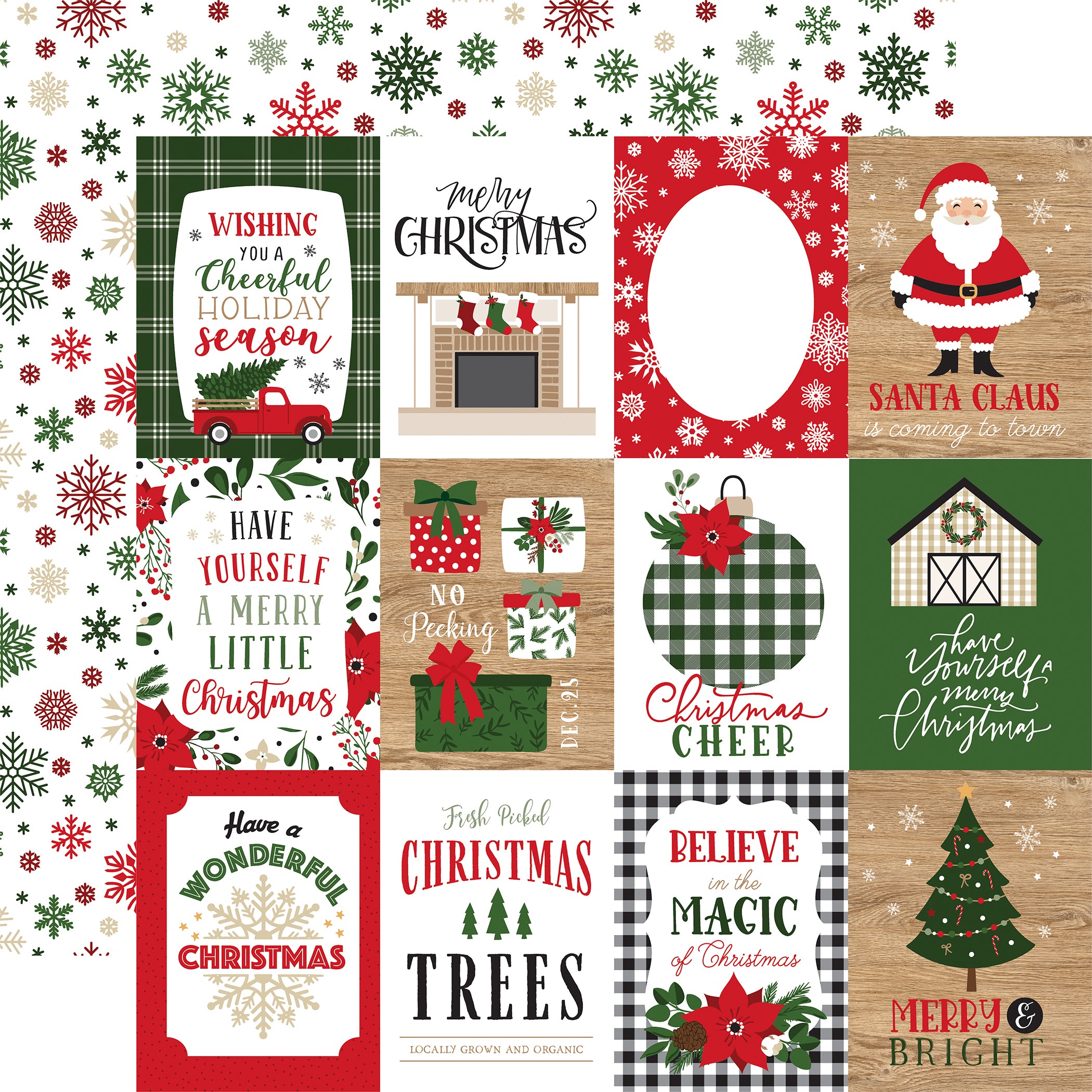 Jingle All The Way 12 x 12 Scrapbook Collection Kit by Echo Park Paper - 13 Pieces