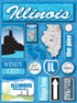 Jetsetter Collection Illinois 5 x 7 Scrapbook Embellishment by Reminisce