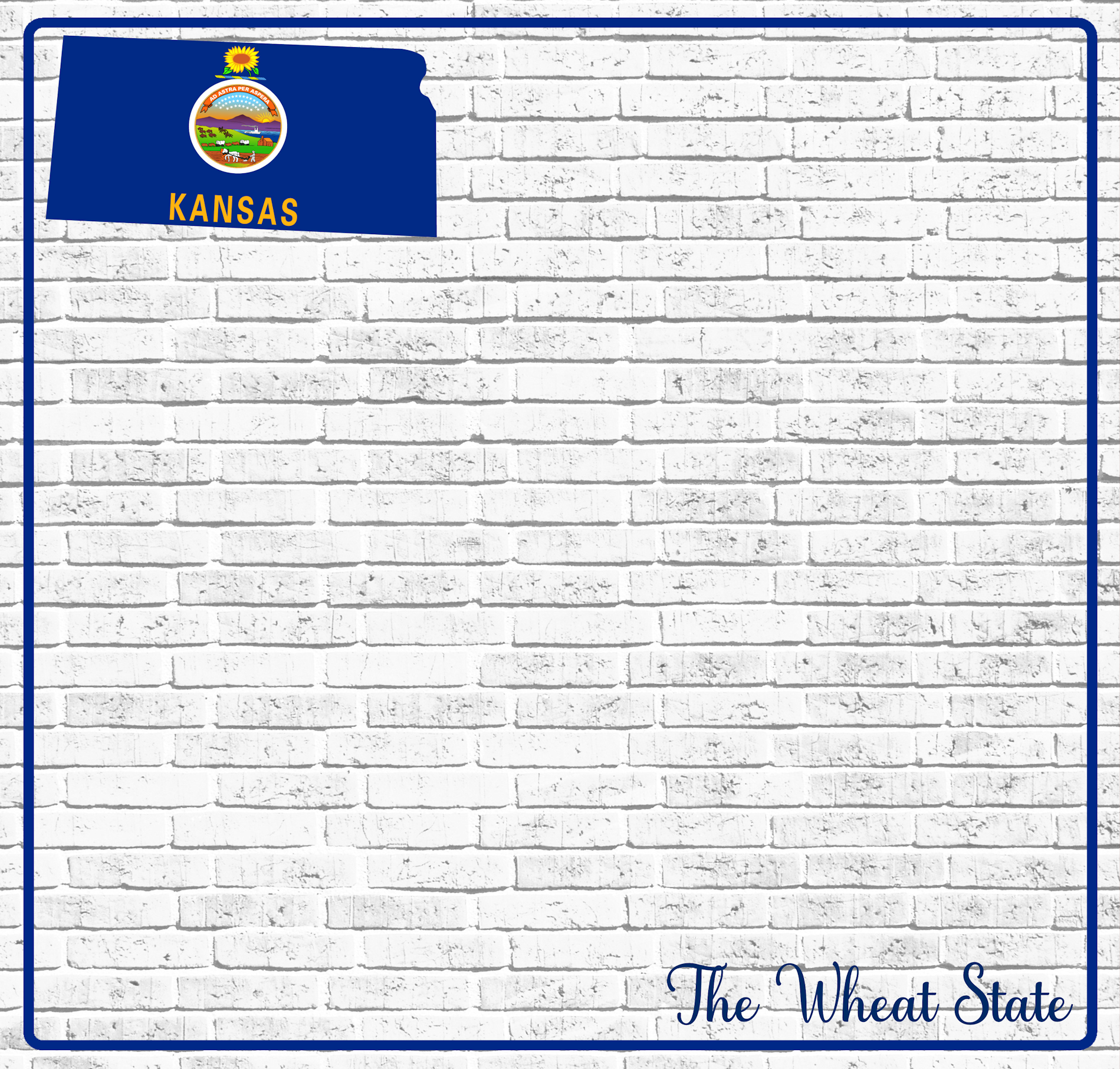 Fifty States Collection Kansas 12 x 12 Double-Sided Scrapbook Paper by SSC Designs