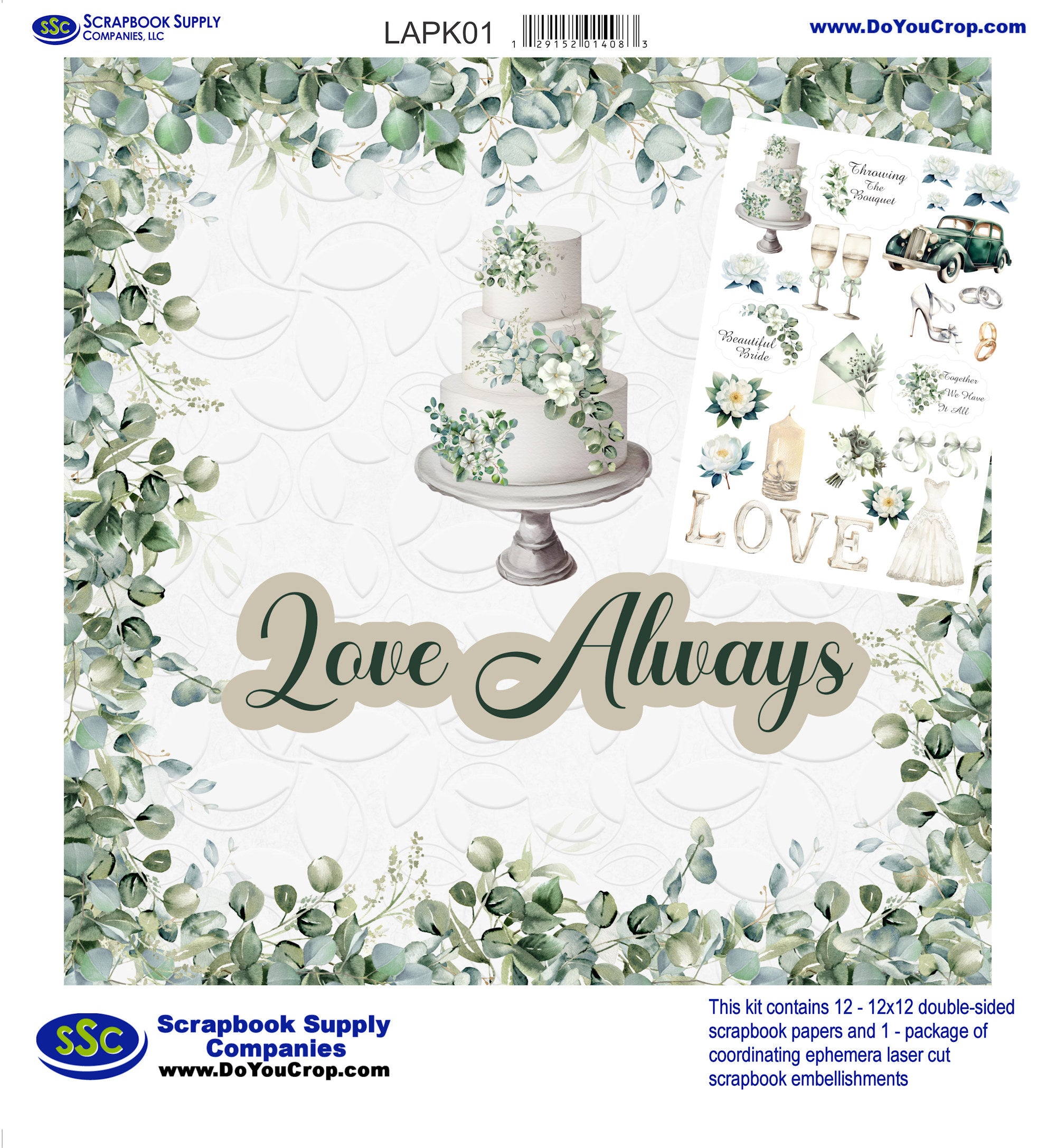 Love Always 12 x 12 Scrapbook Collection Kit by SSC Designs
