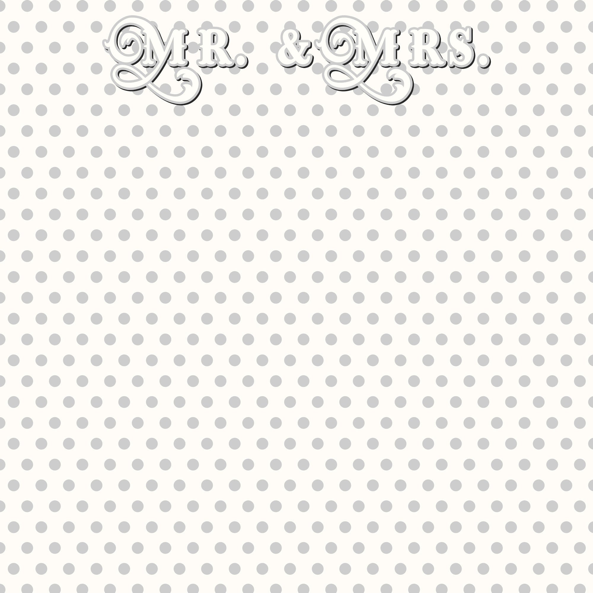 Lasting Love Collection Mr. & Mrs. 12 x 12 Double-Sided Scrapbook Paper by SSC Designs