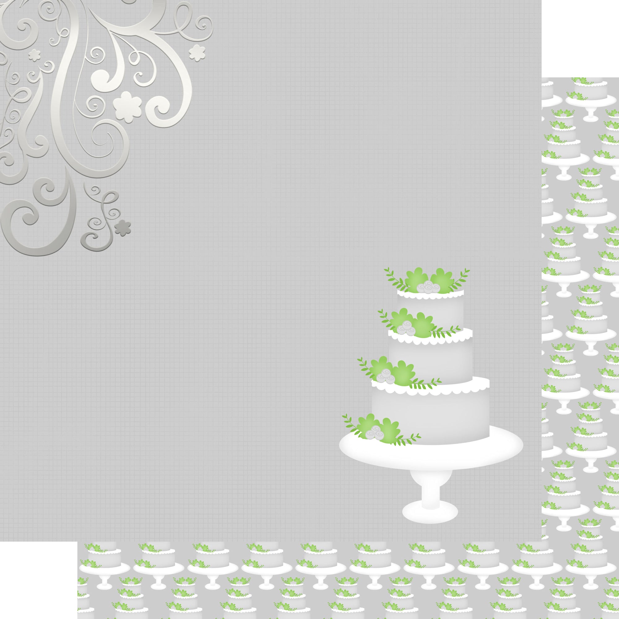 Lasting Love Collection Taste The Love 12 x 12 Double-Sided Scrapbook Paper by SSC Designs