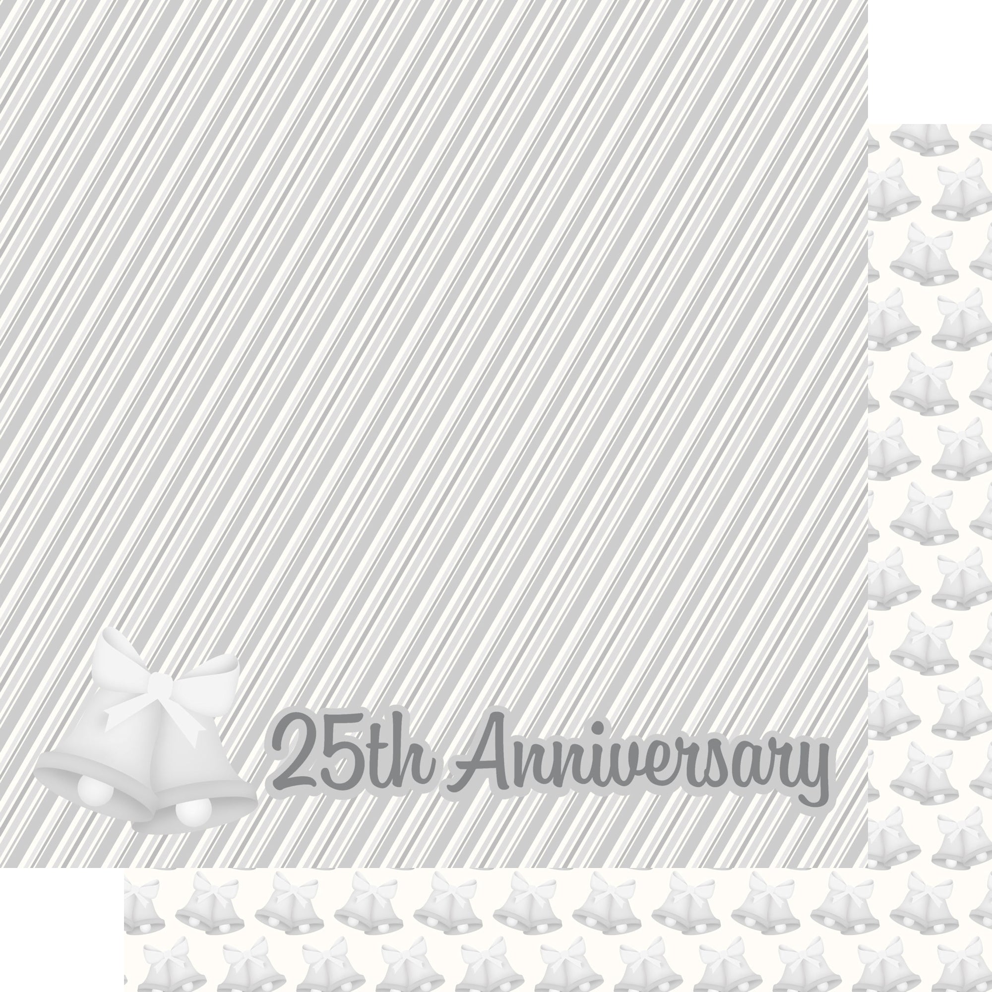 Lasting Love Collection 25th Anniversary 12 x 12 Double-Sided Scrapbook Paper by SSC Designs