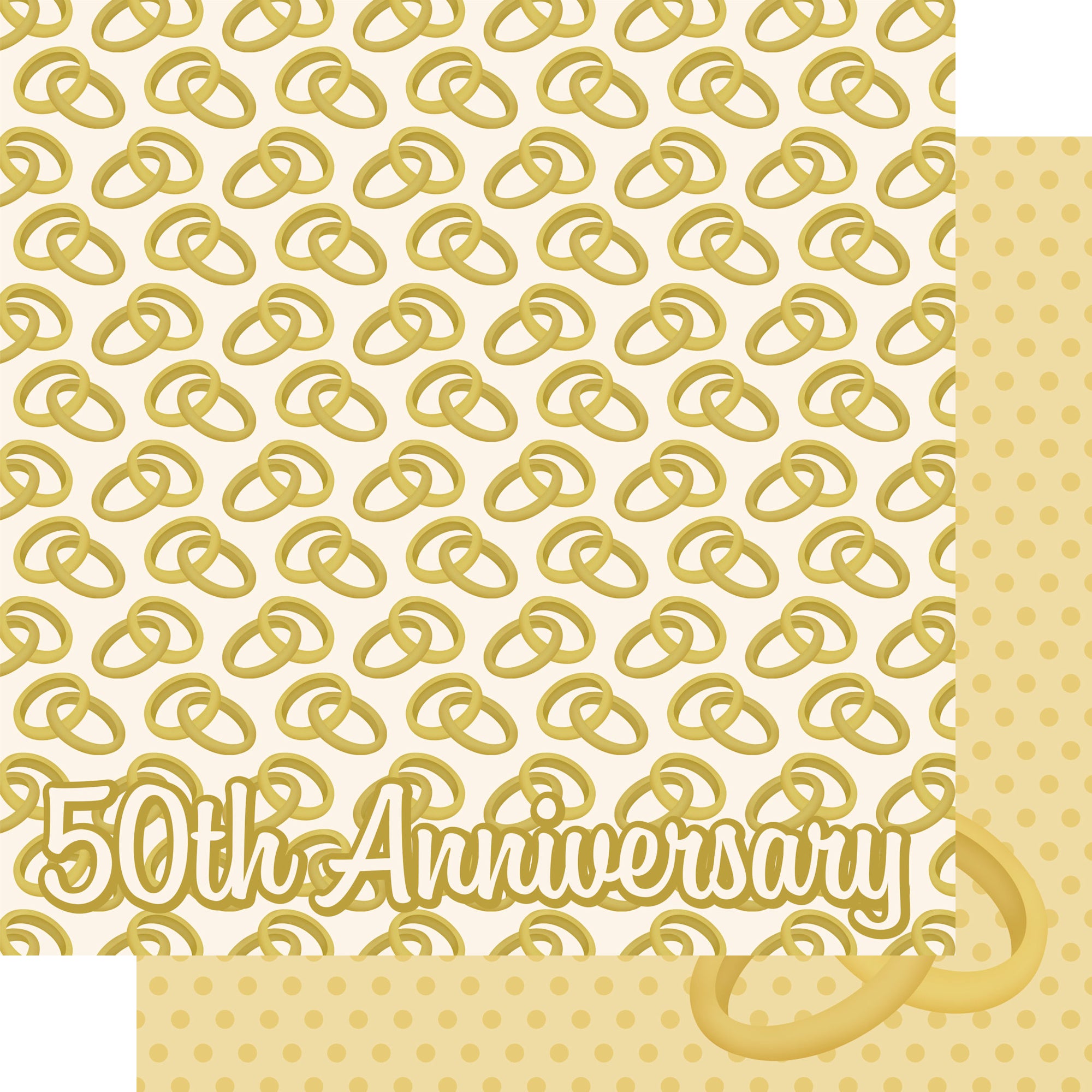 Lasting Love Collection 50th Anniversary 12 x 12 Double-Sided Scrapbook Paper by SSC Designs
