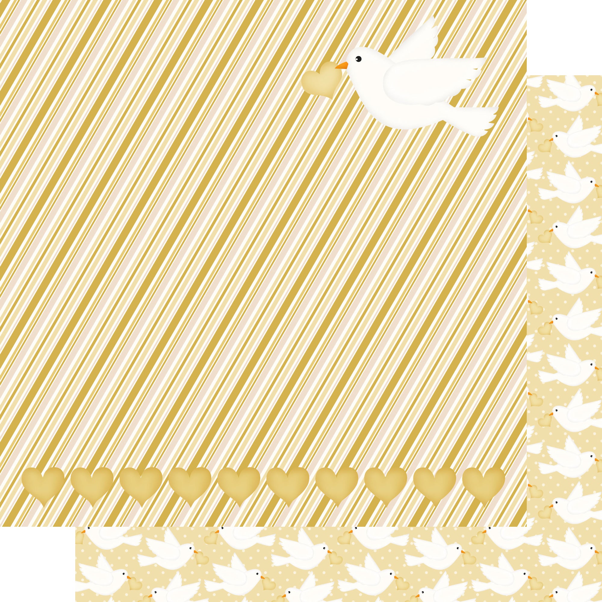 Lasting Love Collection Delivering Love 12 x 12 Double-Sided Scrapbook Paper by SSC Designs