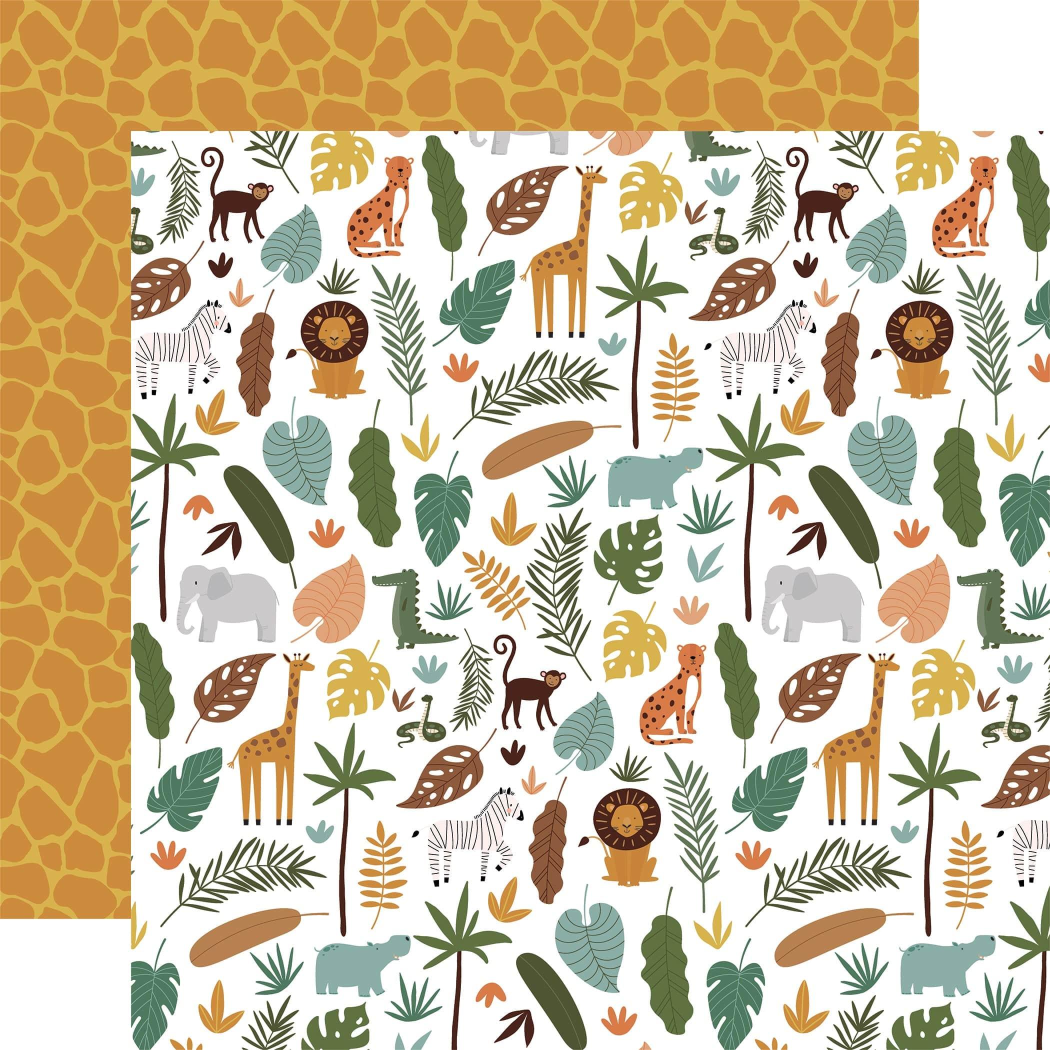 Little Explorer Collection Wild & Free 12 x 12 Double-Sided Scrapbook Paper by Echo Park Paper - Scrapbook Supply Companies