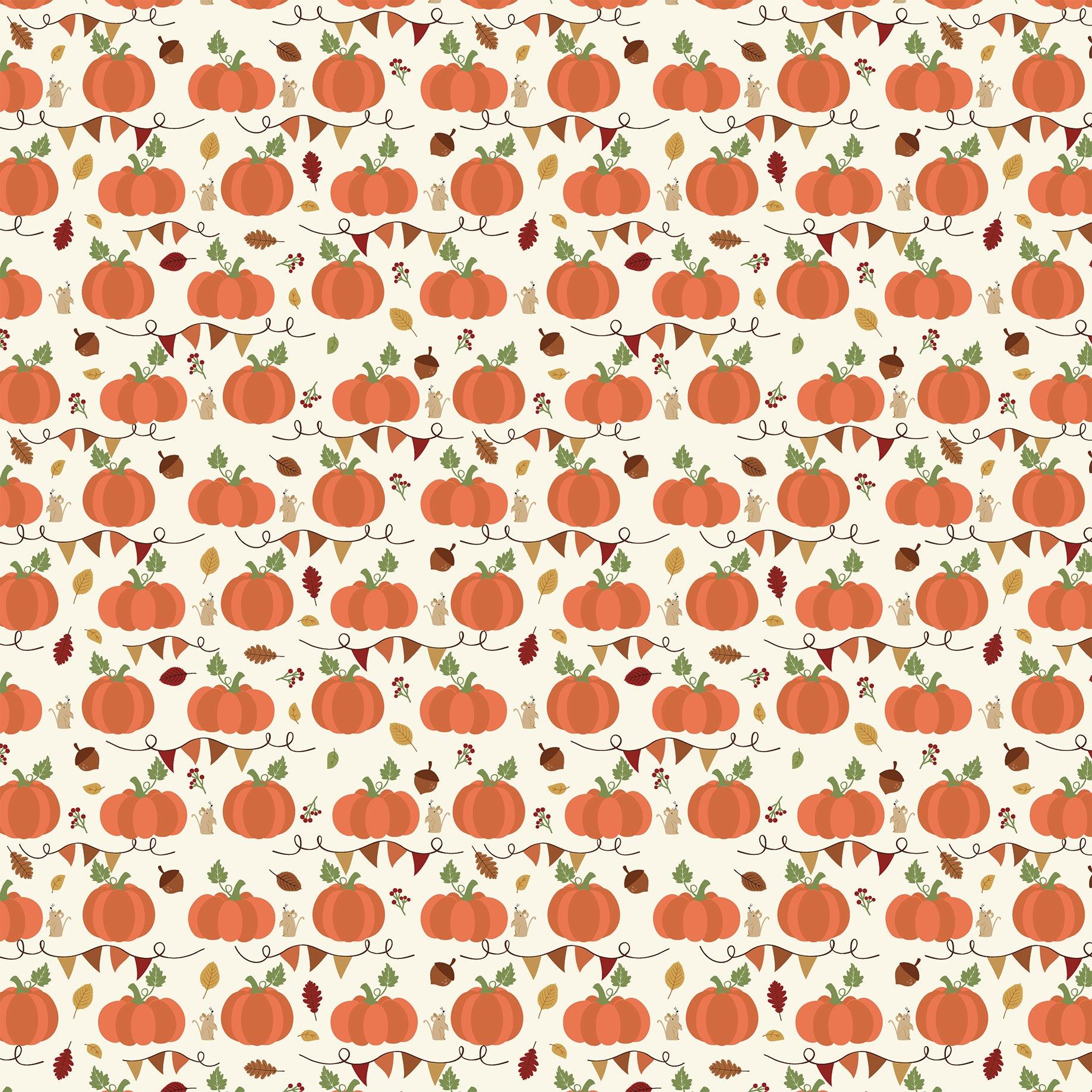 I Love Fall Collection Plump Pumpkins 12 x 12 Double-Sided Scrapbook Paper by Echo Park Paper - Scrapbook Supply Companies