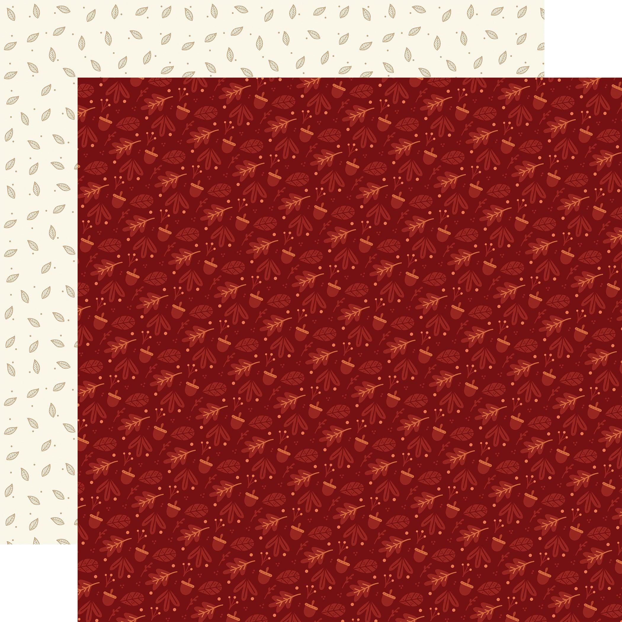 I Love Fall Collection Crisp Fall Air 12 x 12 Double-Sided Scrapbook Paper by Echo Park Paper - Scrapbook Supply Companies